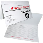 02-01-025 Motorcycle Papers Document Folder