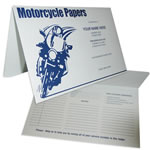02-01-093 Motorcycle Papers Document Folder