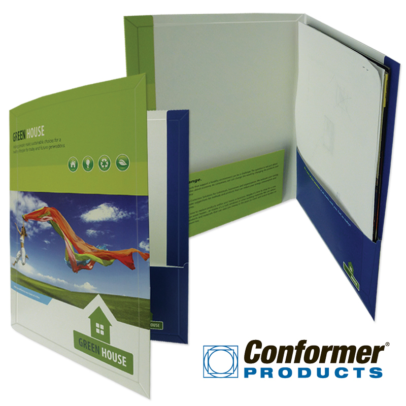 29-42-CON Conformer® RE Edge Folder with Right Pkt Glued Both Sides - Holds up to 3/8" per pocket