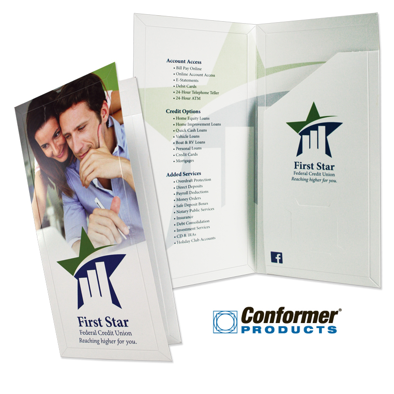 48-66-CON Small Conformer® One Pocket Folder - Holds 1/4"