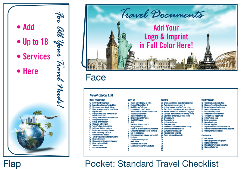 Travel Scenes Digital Document Folder