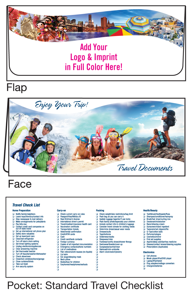 Enjoy Your Trip Digital Document Folder
