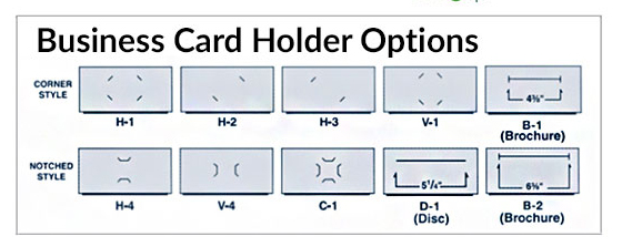 Business Card Holder Options